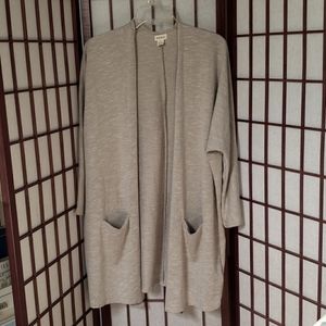Donni micro-stripe duster cardigan